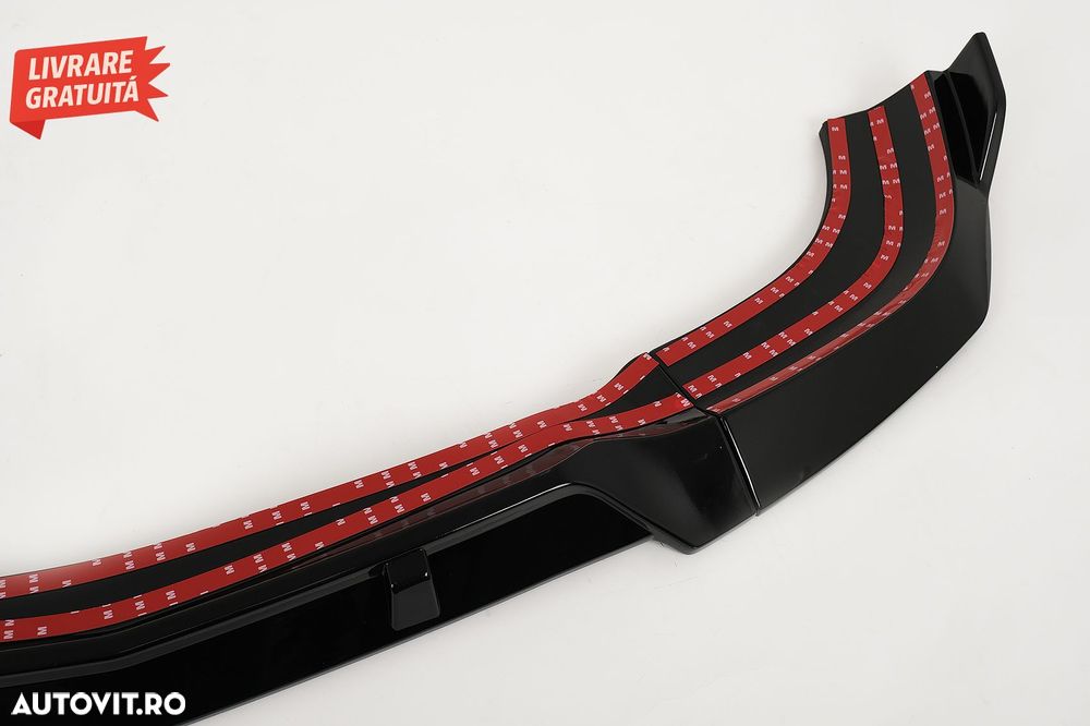 Prelungire Bara Fata Mercedes C-Class W204 S204 C204 Facelift (2011-2015) Negru Lu- livrare gratuita - 5