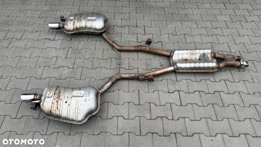 AUDI S8 A8 D3 2.8 FSI BENZYNA WYDECH TŁUMIKI 4E0253611AD 4E0253612AD - 2