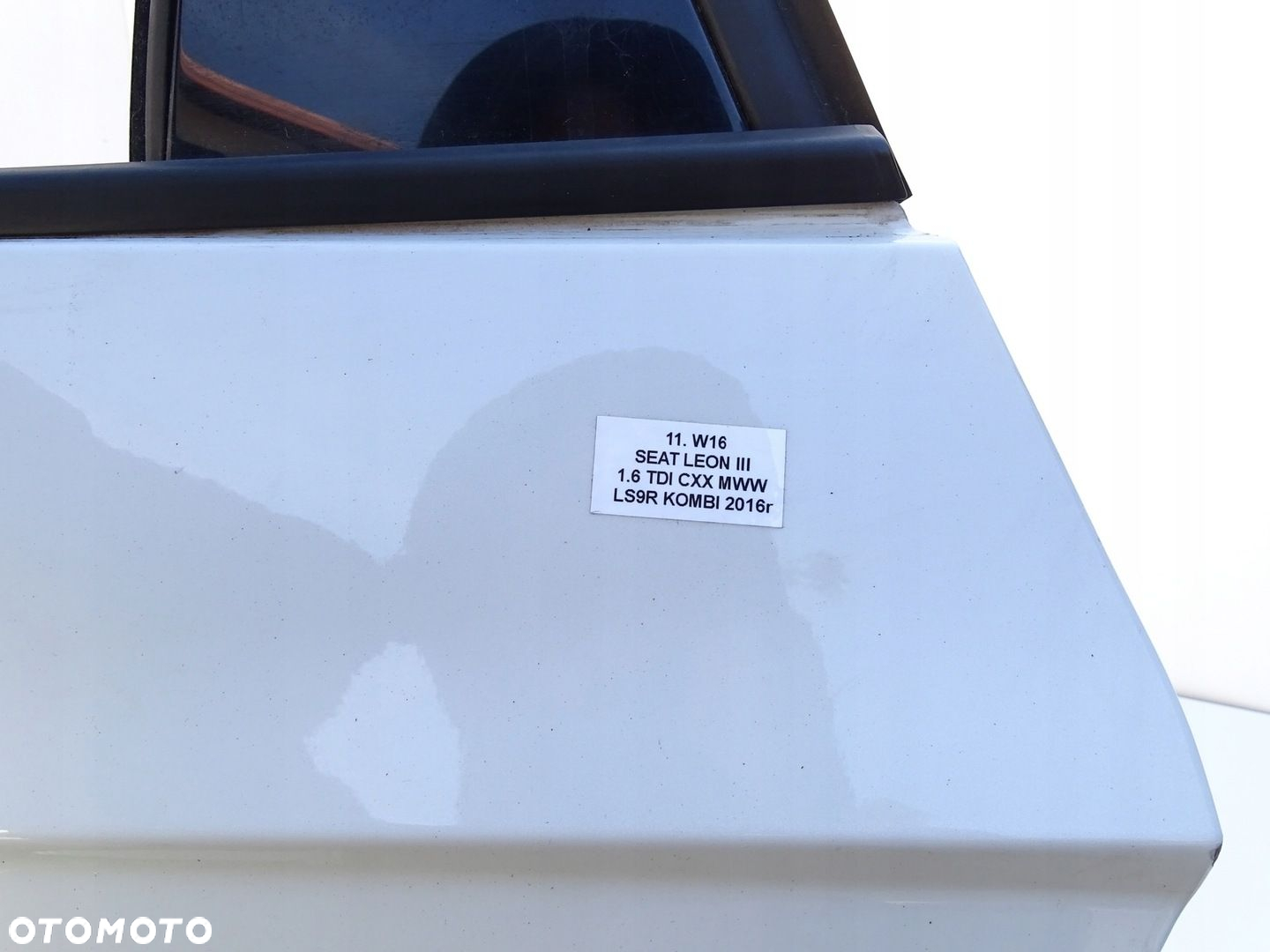 DRZWI LEWY TYŁ LEWE TYLNE LS9R SEAT LEON III 5F KOMBI 12-16r - 15