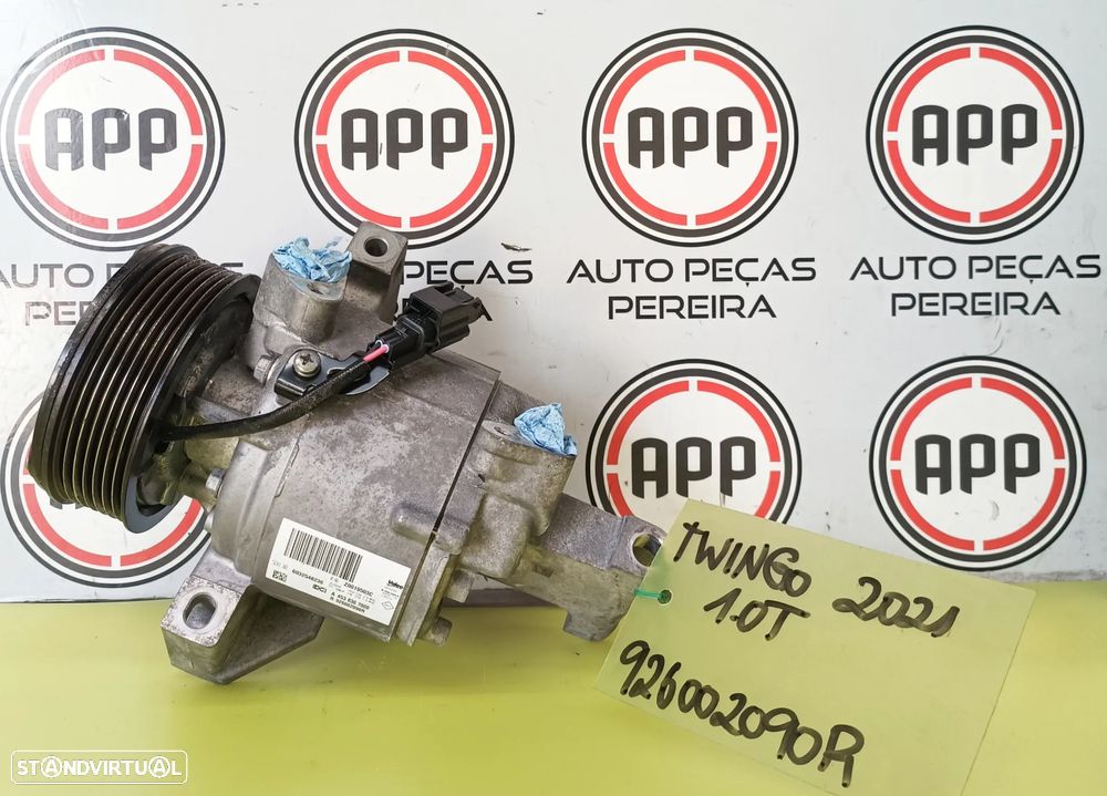 Compressor ar condicionado Renault Twingo 1.0 Turbo de 2021, referência 926002090R. - 1