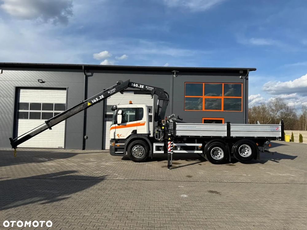 Scania Scania Scania P R 270 / 6x2 / 6x4 / wywrotka 3-S + HDS / stare tacho / żuraw , dzwig , kran , Krane - 11