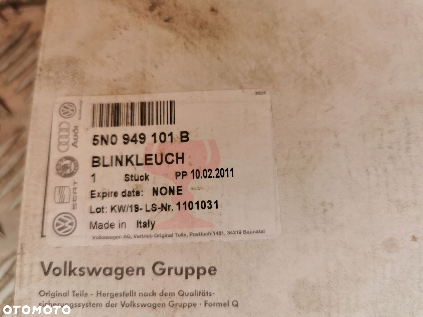VW OE KIERUNKOWSKAZ LUSTERKO ZEWNĘTRZNE 5N0949102B - 3