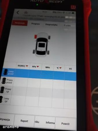 RS910 PRO TS Autoxscan tester usterek i kodowanie TPMS - 2