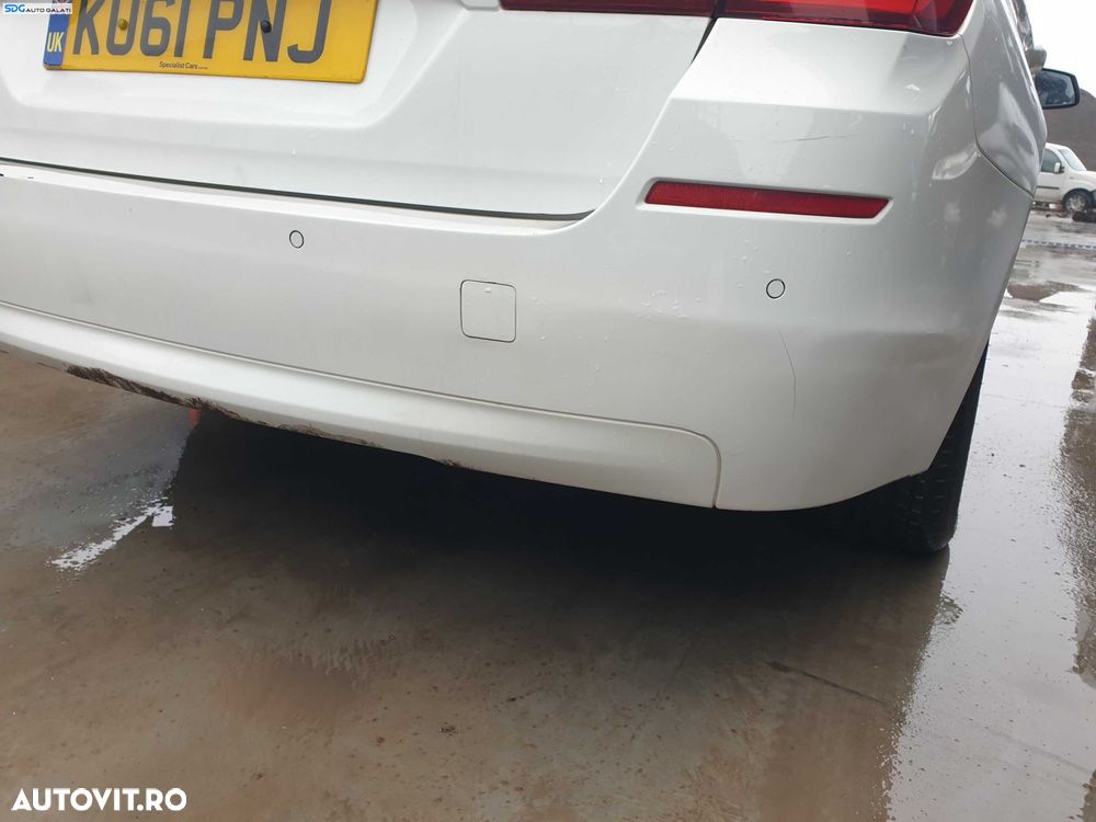 Bara Spoiler Spate cu Locas Senzori Parcare cu Imperfectiuni BMW Seria 5 F11 Break Combi Touring 2009 - 2017 Culoare 300 Alpinweiss 3 [Q0199] - 3