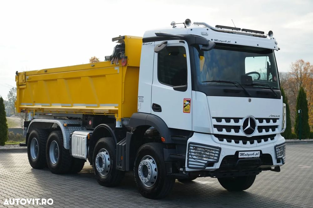 Mercedes-Benz AROCS 3243 / 8x4 / BASCULĂ DUBLU 6,2 M / HAYON HIDRODOXY / CLAPETĂ HIDRODOXY / AUTOMATĂ / ANVELOPE 100% / EURO 6 / 2021 - 15