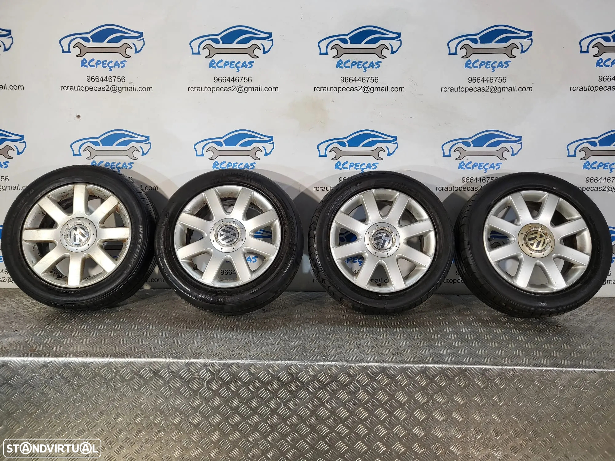 Conjunto Jantes 16 Originais VW Touran 6.5J ET50 5x112 1K0601025R - 3