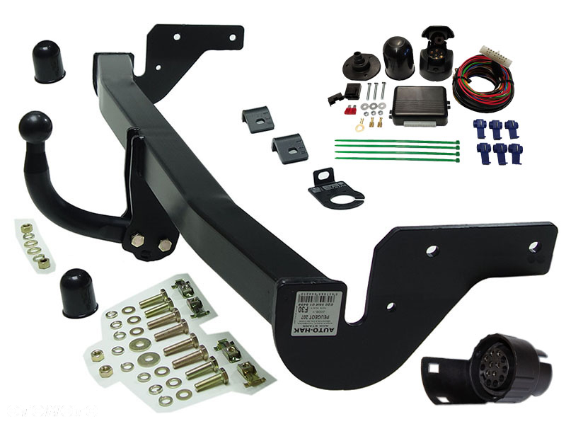 NOWY SOLIDNY POLSKI HAK HOLOWNICZY FIRMY AUTO-HAK SŁUPSK+MODUŁ13PIN DO PEUGEOT207 HATCHBACK HTB HB - 2