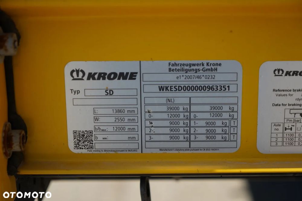 Krone FIRANKA / MEGA  / DACH PODNOSZONY / LOW DECK / - 29