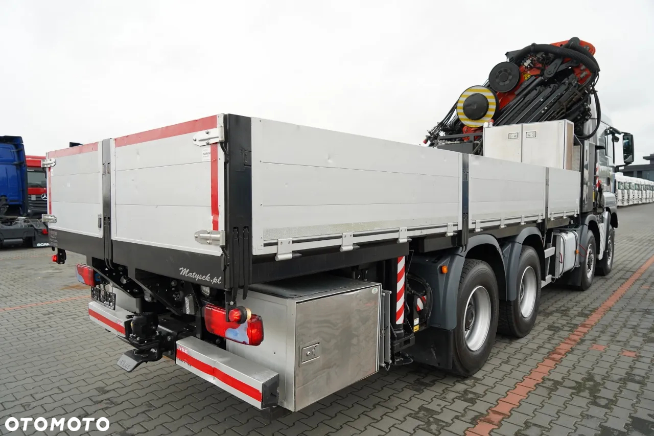 MAN TGS 41.480 / 8X6 / SKRZYNIOWY + HDS PALFINGER PK 92002-SH F + FLY JIB 170 E / WYSIĘG 34 M / MAX UDŹWIG 26 000 KG / STEROWANIE RADIOWE / 5 PODPÓR / 7 FUNKCJI / FULL SERWIS MAN / FULL SERWIS PALFINGER - 11