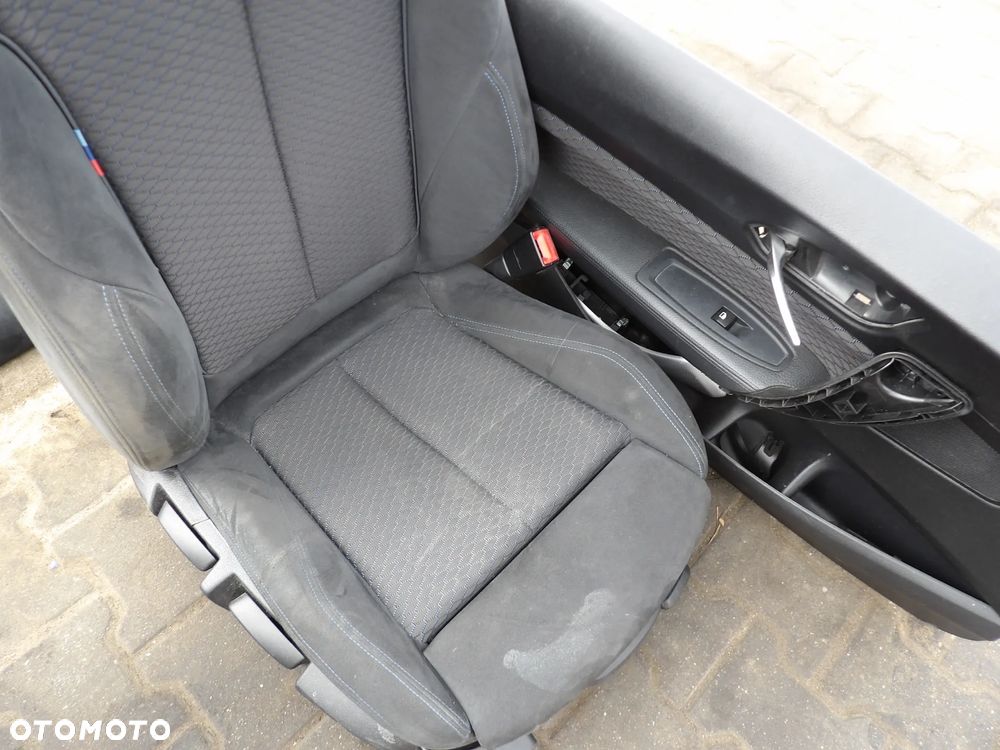 BMW - F21 - ALCANTARA - FOTELE - KANAPA - BOCZKI - KOMPLET - NIE OGRZEWANE - DEMONTAŻ - 3