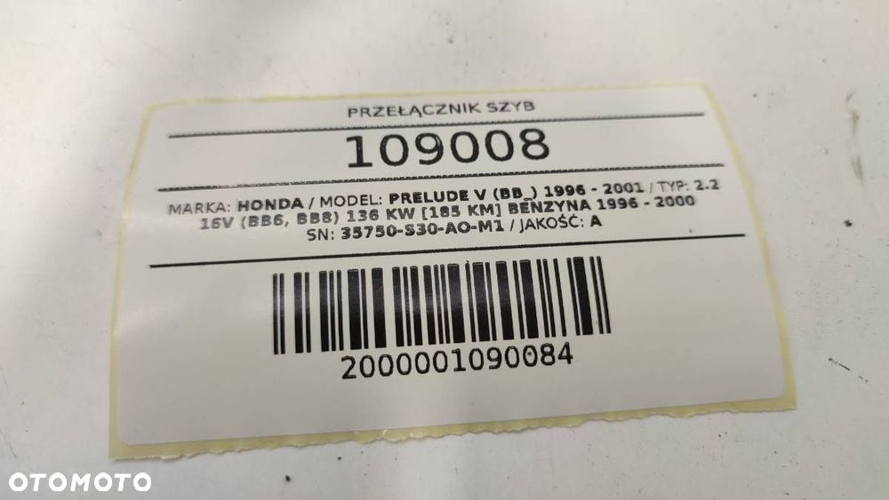 PRZEŁĄCZNIK PANEL SZYB HONDA PRELUDE V - 5