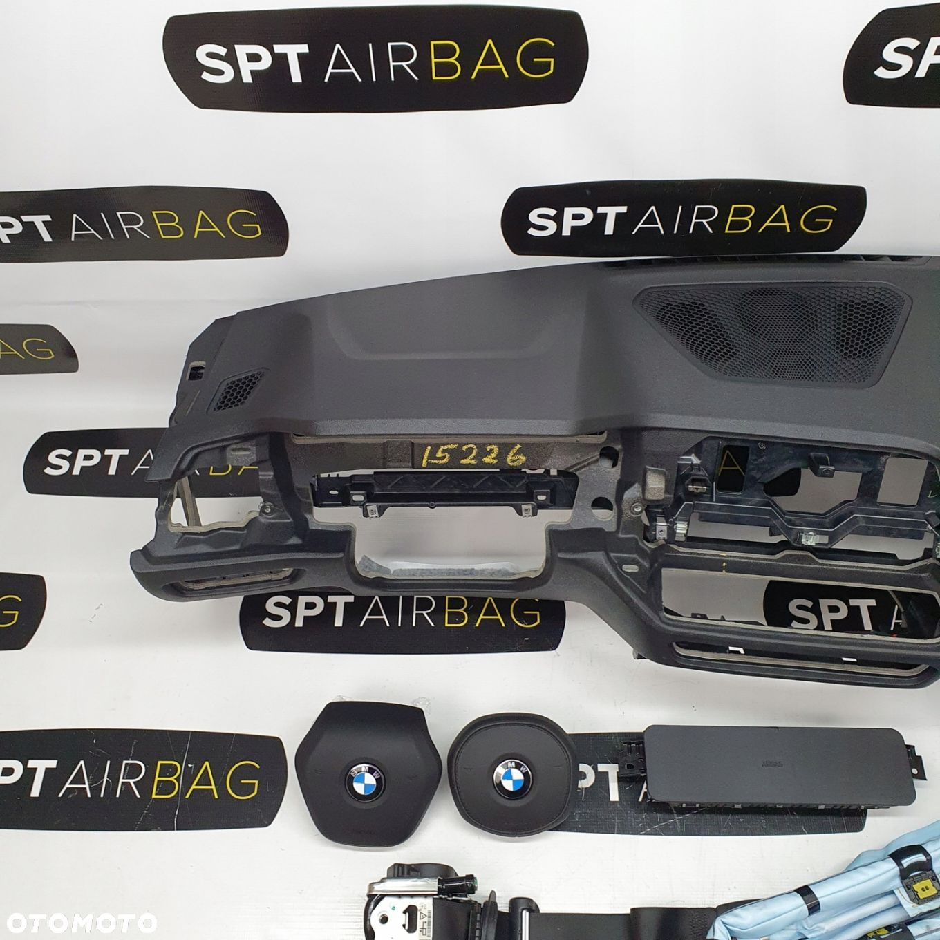 BMW SERIA 3 G20 G21 SERIA 4 G22 G23 G26 DESKA ROZDZIELCZA KONSOLA KOKPIT PULPIT PODUSZKI AIRBAG AIR BAG PASY KURTYNY KIT SET - 2