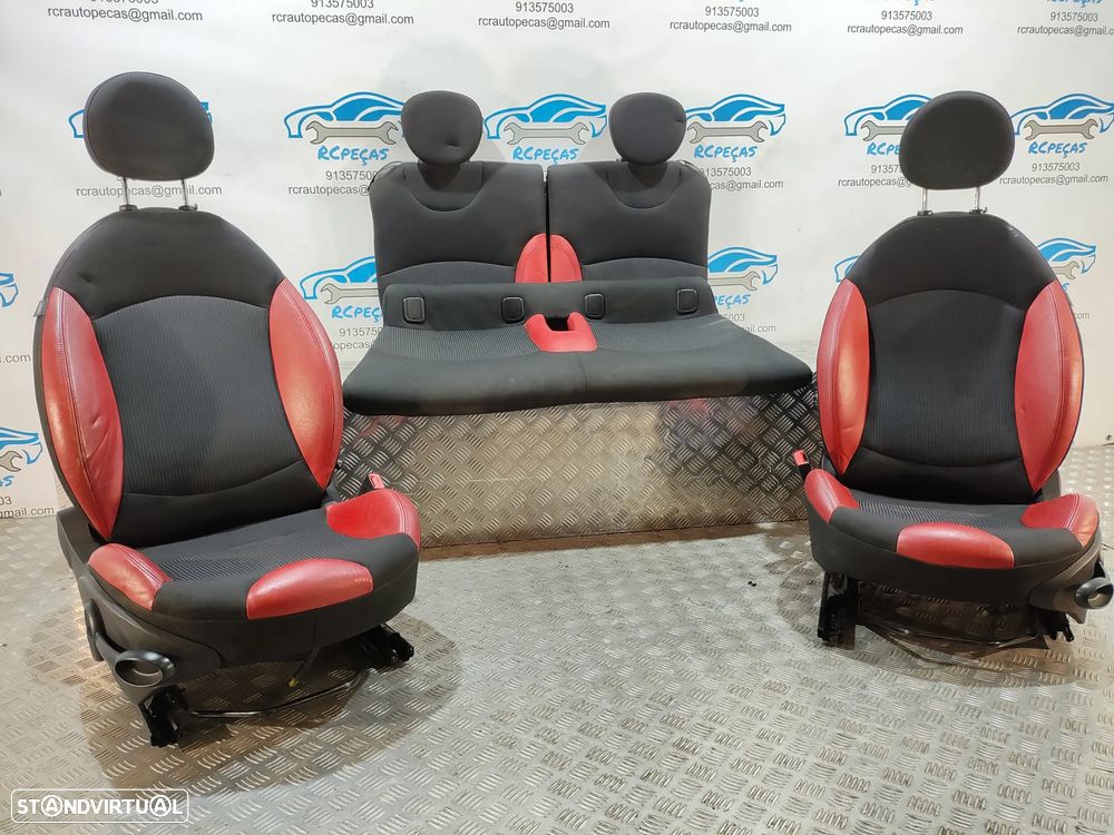 BANCOS PELE TECIDO AIRBAG MINI COOPER S R57 CABRIO CABRIOLET R56 - 5