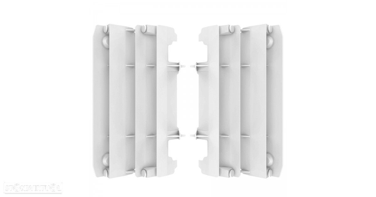 protetor radiador polisport branco yamaha yz 125 / 250 - 1