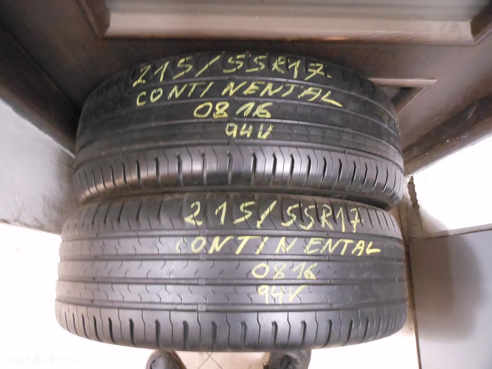 Opony 215/55r17 continental conti eco contact 5 6mm lato para - 1