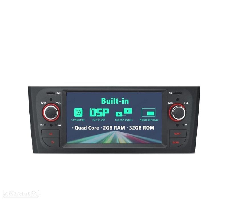 AUTO RÁDIO GPS ANDROID 13 PARA FIAT GRANDE PUNTO LINEA - 2