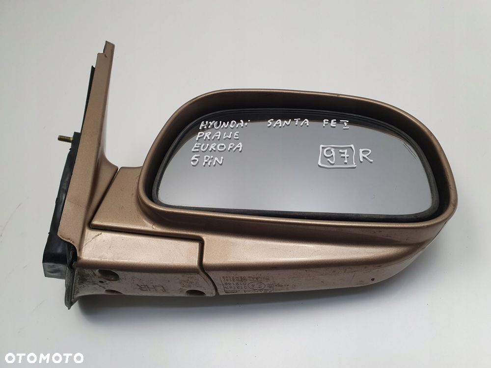 LUSTERKO Hyundai Santa Fe I 00-06r _ PRAWE PASAŻERA 5 Pin kabli EUROPA - 4