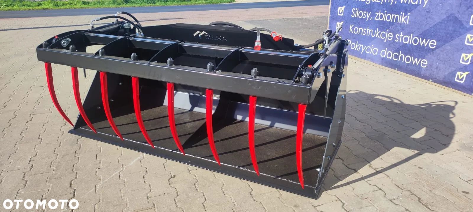 RATY! Łyżko-krokodyl wzmocniony, 220 cm, do tura, mocowanie euro, Mailleux, Faucheux, Weidemann - 1