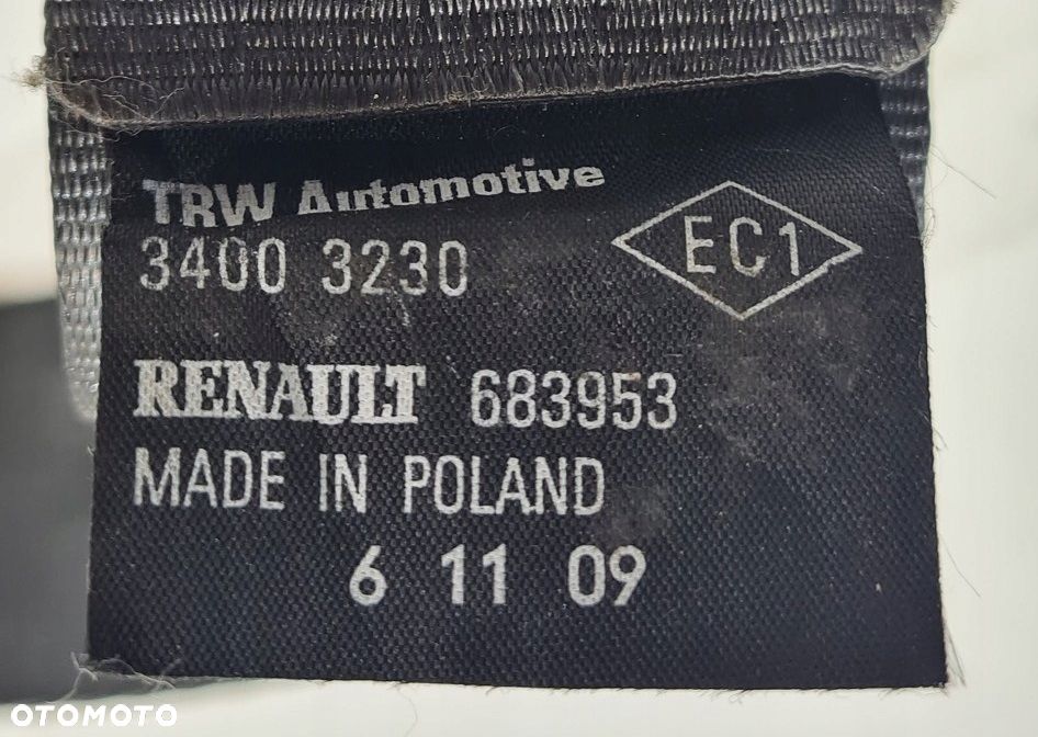 pas bezpieczeństwa tył prawy clio iii 09r 34001105e - 4