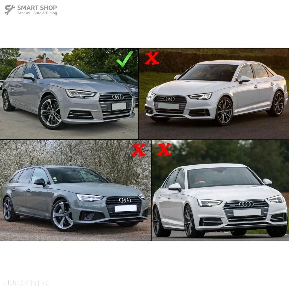 Grile Laterale Audi A4 B9 Sedan Avant (2016-2018) RS4 Design - 5