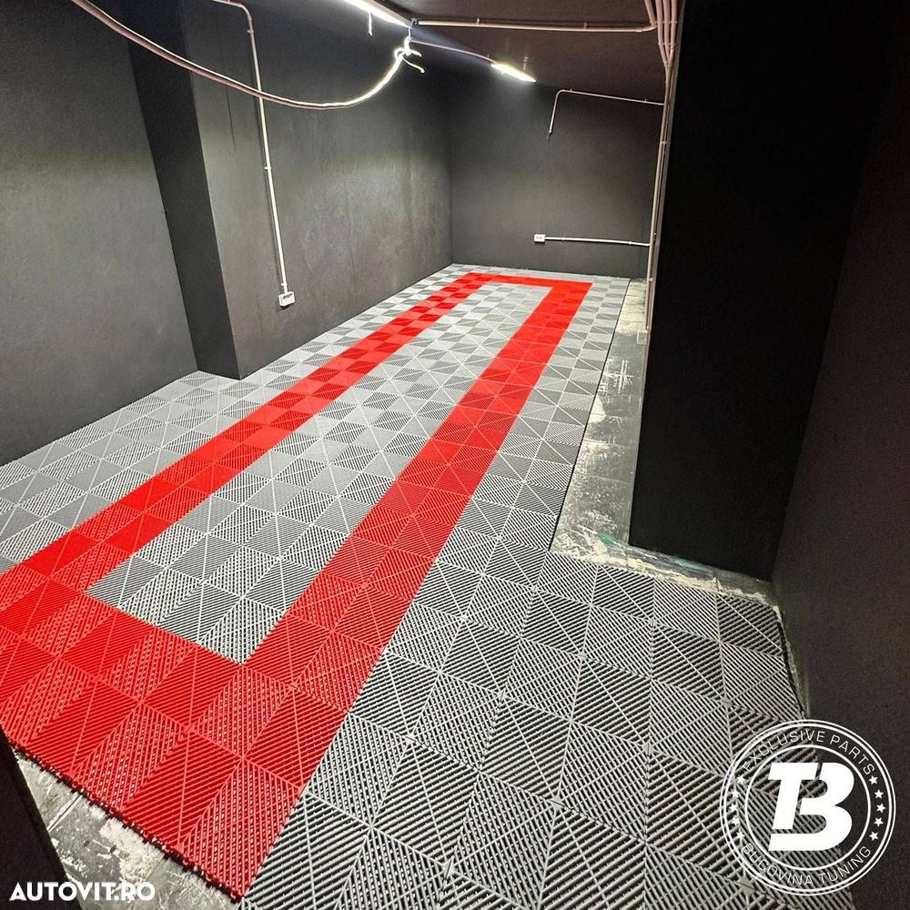 Pardoseala Modulara pentru Garaj si Ateliere Detailing - Gri Deschis - 8