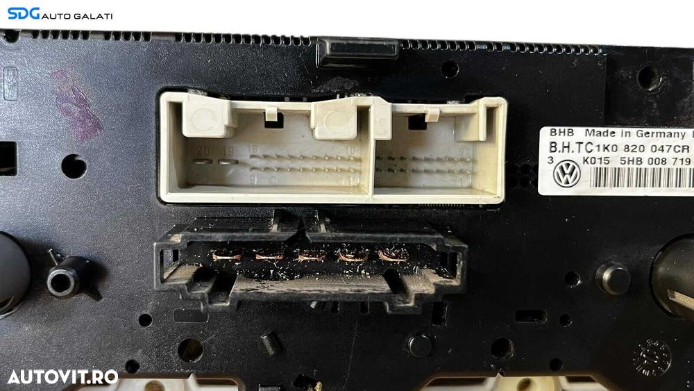 Panou Modul Unitate Comanda AC Aer Conditionat Clima Climatic Volkswagen Caddy 2003 - 2010 Cod 1K0820047CR 5HB008719 [LC0587] - 6