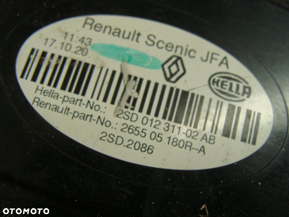 RENAULT SCENIC IV LAMPA PRAWA TYLNA TYŁ 265505180R - 5
