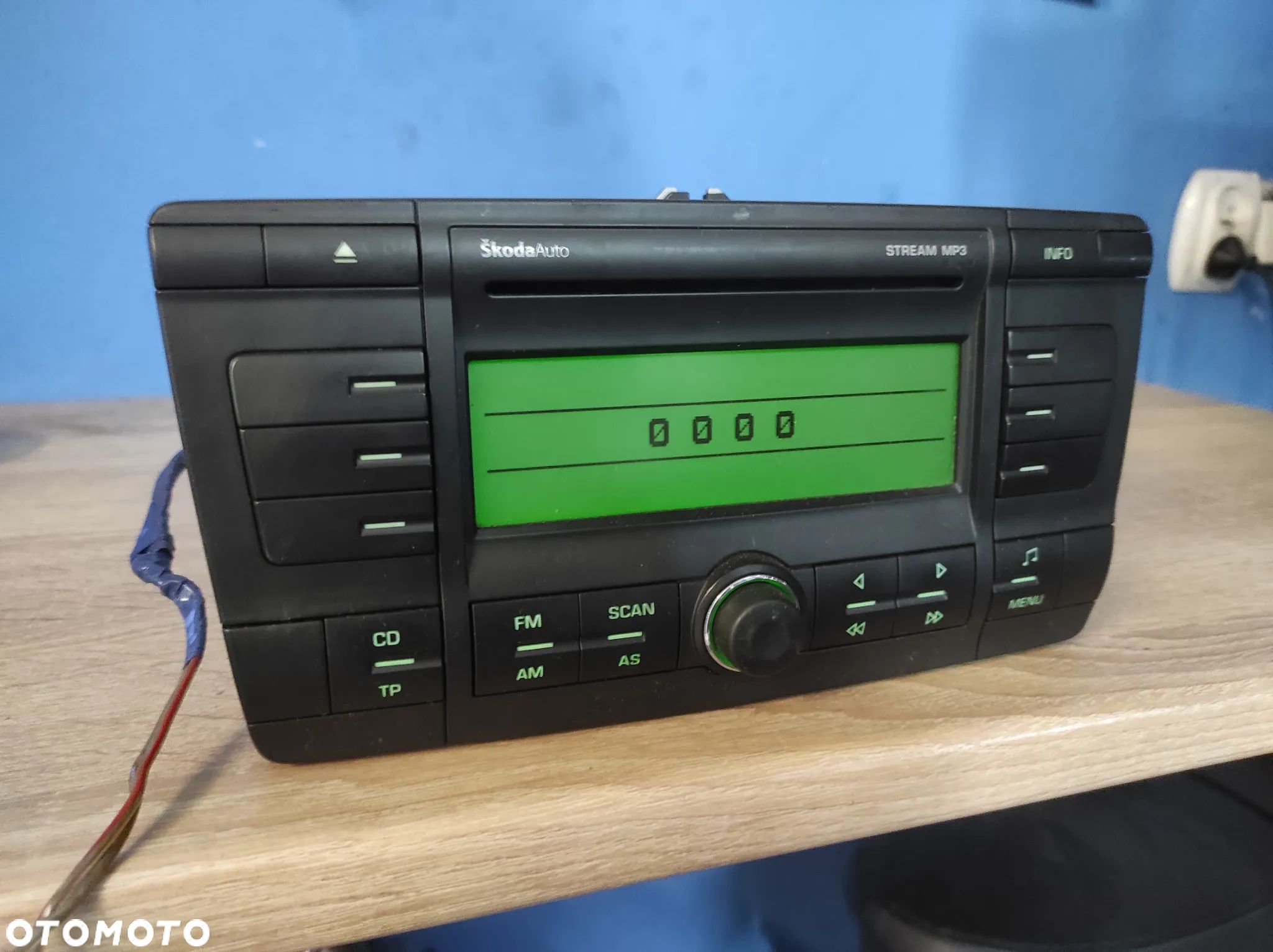 RADIO SKODA OCTAVIA 2 2 DIN SKODA AUTO STREAM 1Z0035161B WYSYŁKA !!! - 1