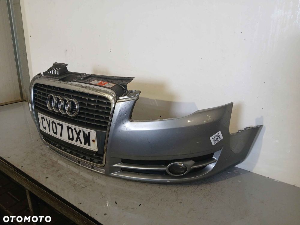 ^ ZDERZAK PRZÓD PRZEDNI DO AUDI A4 B7 LY7Z SZARY HALOGENY - 3