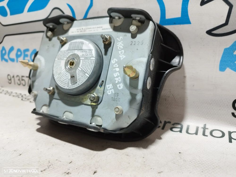 AIRBAG VOLANTE GUIADOR SKODA SUPERB I 1 MK1 3U4 1U0880201A 1U0880201 132905000 001RM06FP43H - 2