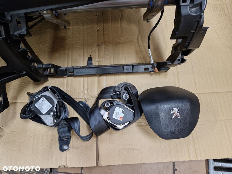 peugeot 308 2 ii t9 deska rozdzielcza pasy poduszki powietrzne airbag komplet - 6