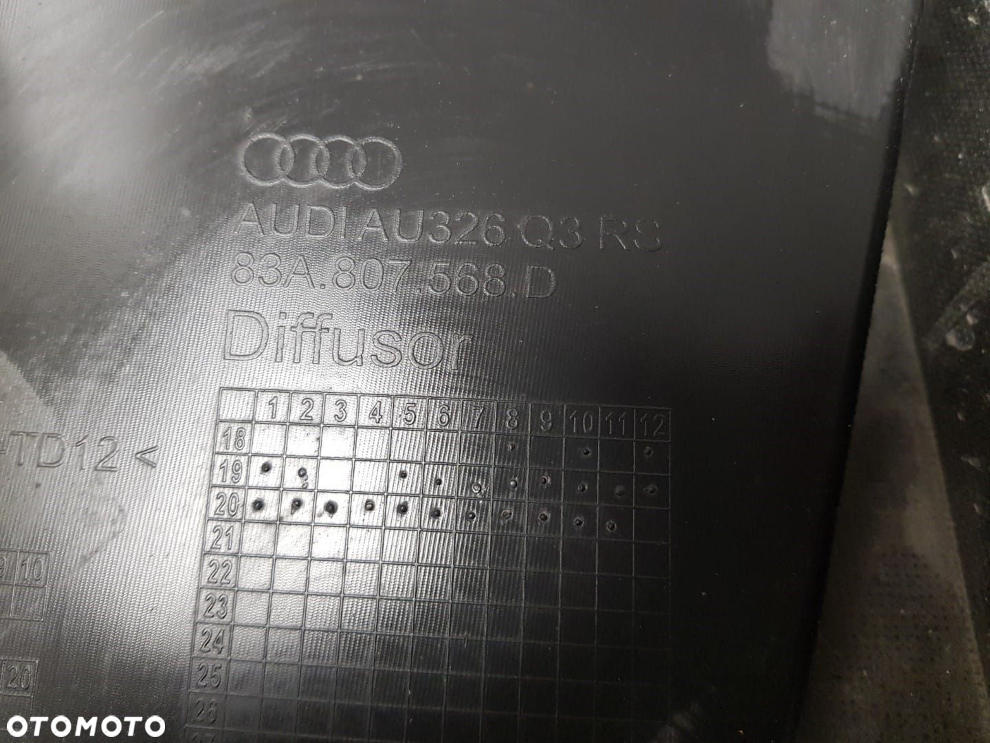 ORYGINALNY SPOILER DYFUZOR TYLNEGO ZDERZAKA TYŁ AUDI RS Q3 RSQ3 II 2 18-25 83A807568D - 5