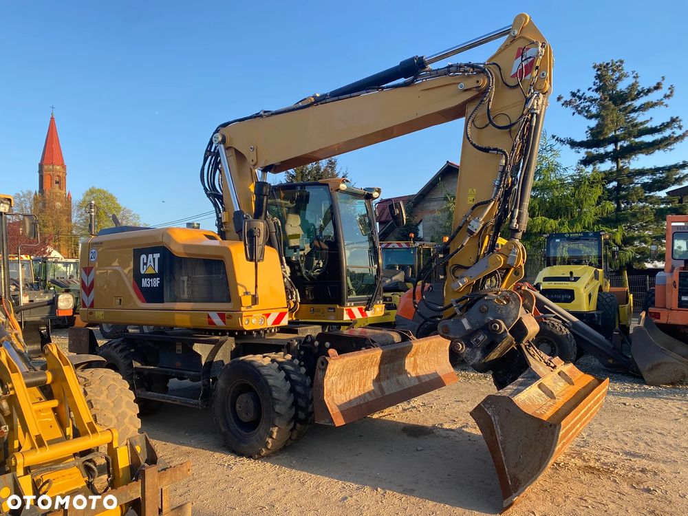 Caterpillar CAT M318F, 9800 MTH, PODPORY + PŁUG, Z NIEMIEC, - 1
