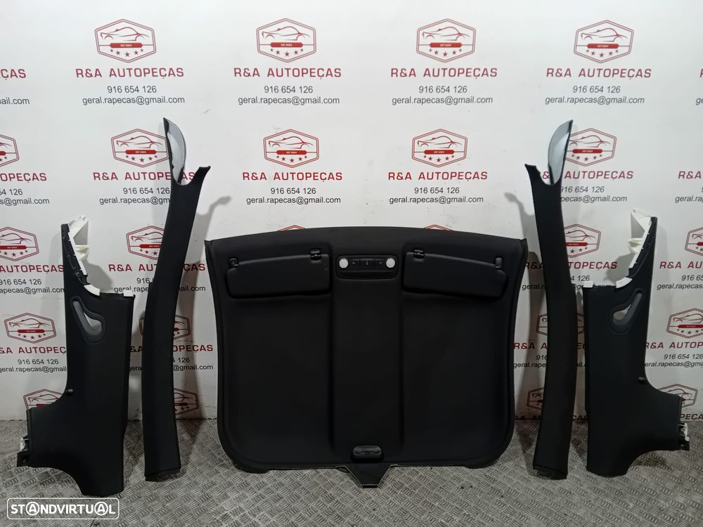 Conjunto Interior Forro Forra Tecto Teto Cupula Audi TT S-Line Original - 1