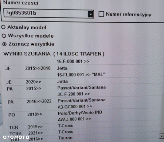 VW T-CROSS 2021 EMBLEMAT ZNACZEK LOGO 3G0853601B - 7