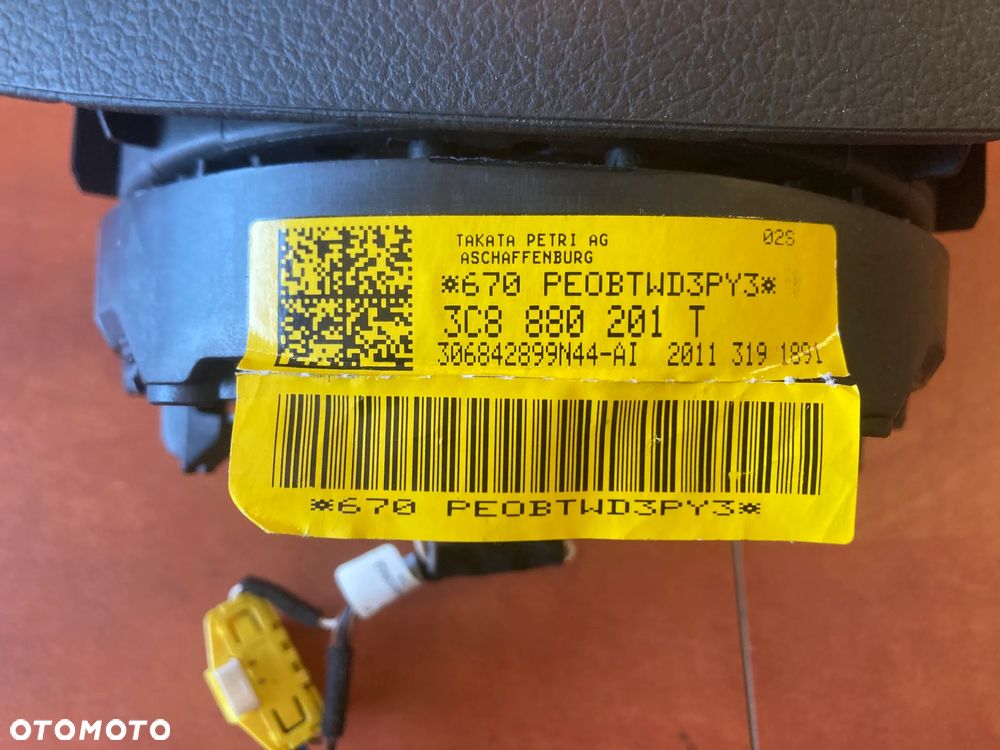 Poduszka Airbag kierowcy kierownicy VW Volkswagen 3C8880201T - 2