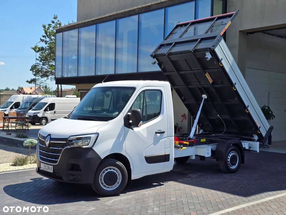 Renault MASTER 17Km WYWROTKA 3 STRONNA 1011Kg Ładowność SILNIK 2,3 AUTO NIE UŻYWANE NA GWARANCJI STAN NOWY NOWY NOWY SALON POLSKA TO SŁONIK BOGATE WYPOSAŻENIE HAK LEDY KLIMA TEMPOMAT - 10