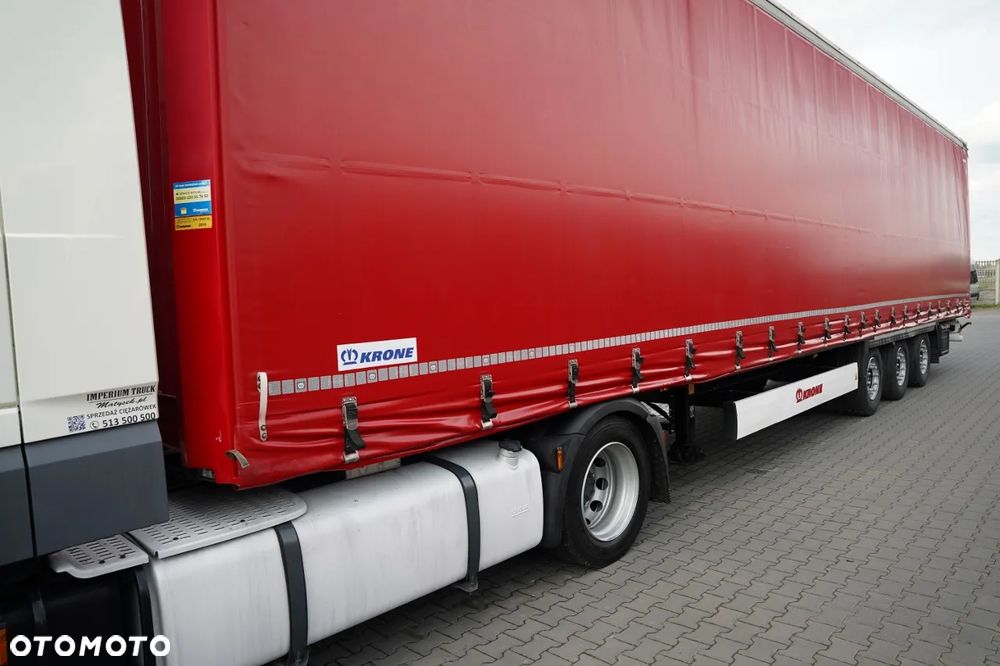 DAF XF 460 / ZESTAW / LOWDECK / SSC / + KRONE / FIRANKA / MEGA / OŚ PODNOSZONA / DACH PODNOSZONY / SAF - 15