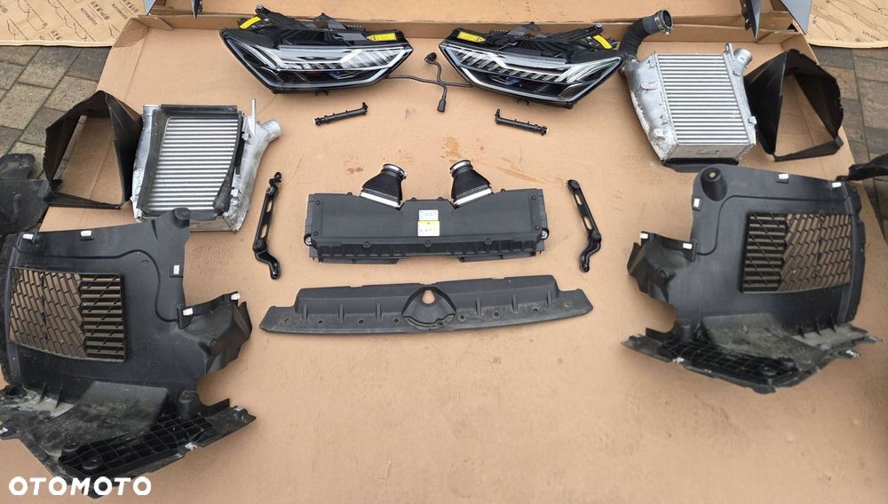 audi rs7 c8 4k lz7s przód kompletny zderzak carbon nightvision lampy laser - 3