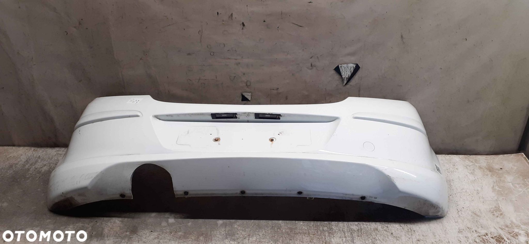 + ZDERZAK TYŁ TYLNY OPEL CORSA D 3D 3 DRZWI  DOKŁADKA Y474 BIAŁY - 1