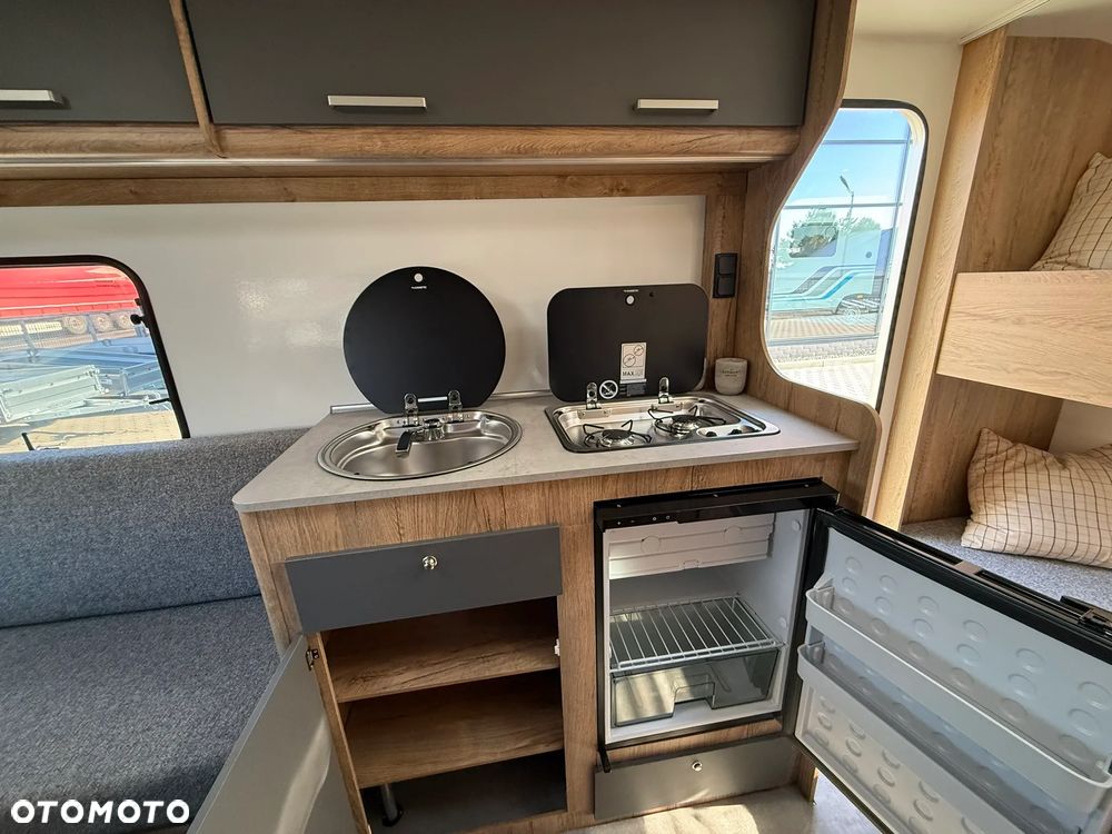 Niewiadów LAZUR przyczepa kempingowa NIEWIADÓWKA dla 4 osób z łazienką i WC 1000kg - 35