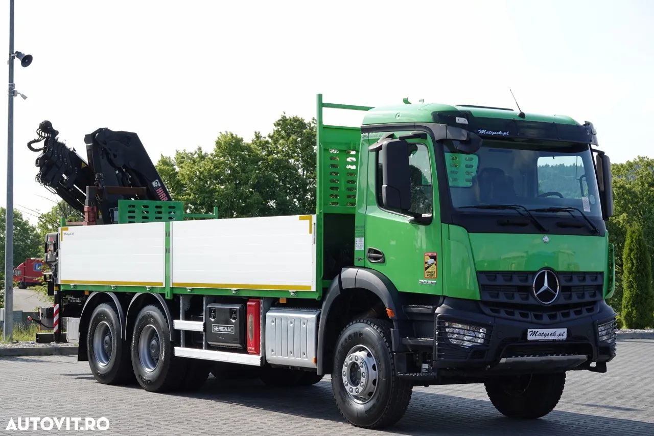 Mercedes-Benz AROCS 2636 / 6x4 / TRANSMISIE - 6.5 M / + HDS HIAB 4x extensie: 13 m / EURO 6 / 2018 AN / RADIO CONTROL / ANVELOPE 100% - 9