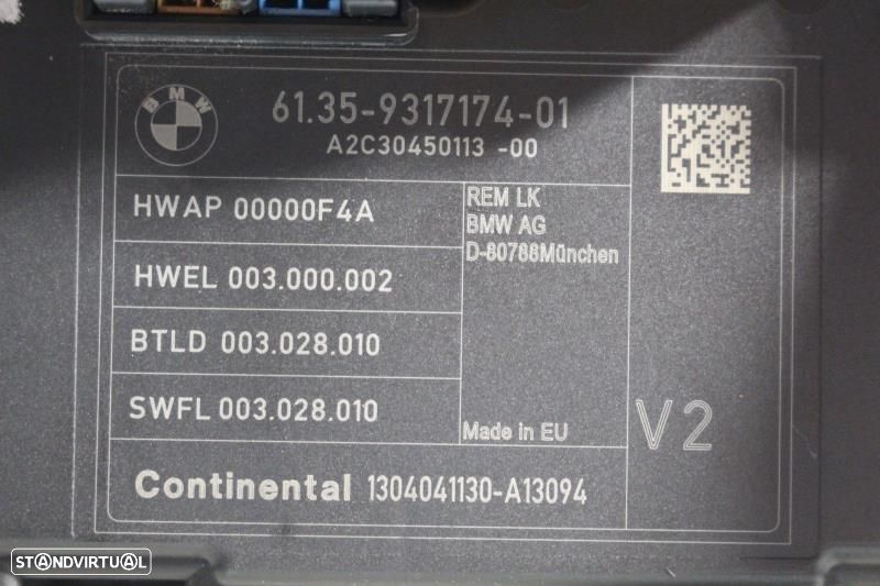 Módulo Eletrónico Bmw 3 (F30, F80)  9317174 / 9 317 174 / A2c30450113 - 2