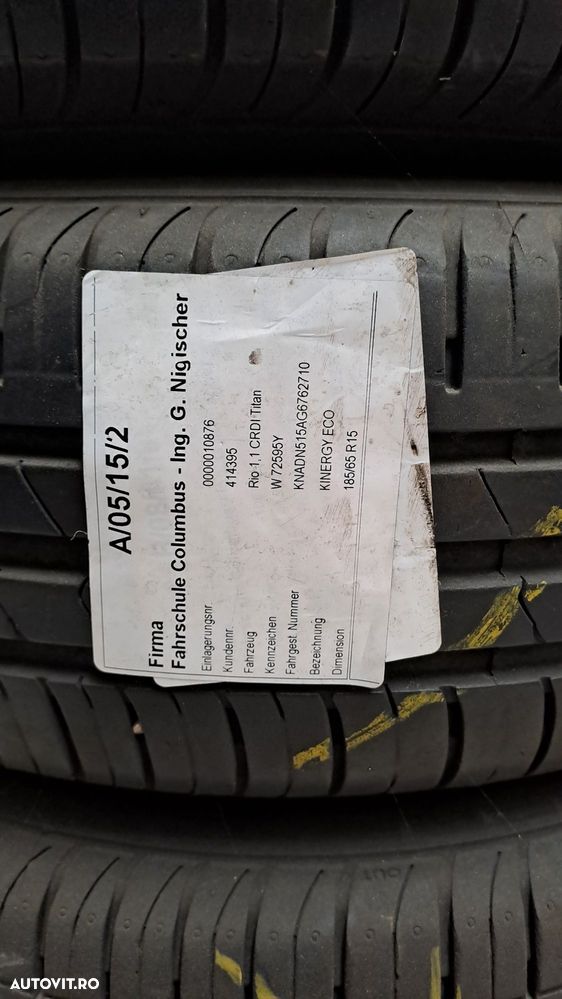 Anvelope vara 185 65 r15 + jante Kia - 7