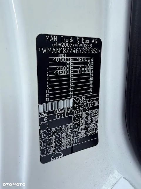 MAN Tgm 18.290 Firanka 18palet Euro 6 - 13