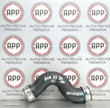 Tubo de intercooler Audi A3 Golf 5, Leon 1P 2.0 TDI 140 CV referência 1K0145 838D, 1K0145 832E , UNIDADE . - 2