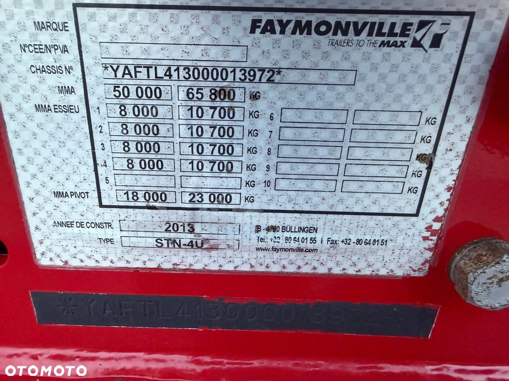 Faymonville Niskopodwoziowa 4-osie Najazdy Hydrauliczne DMC: 65800 kg - 9