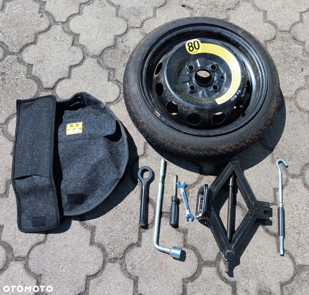. Getz I koło dojazdowe zapasowe 14'' lewarek klucz zestaw komplet Hyundai