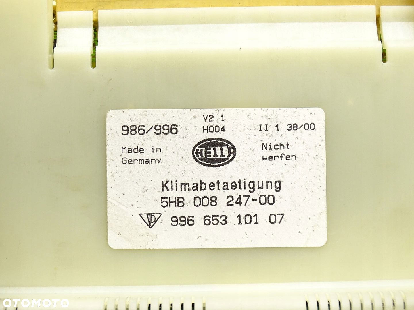 PANEL PRZEŁĄCZNIK NAWIEWU KLIMY KLIMATYZACJI PORSCHE BOXSTER 986 996653101 - 3