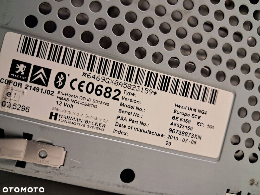 peugeot rcz radio nawigacja navi 96738873xn - 9